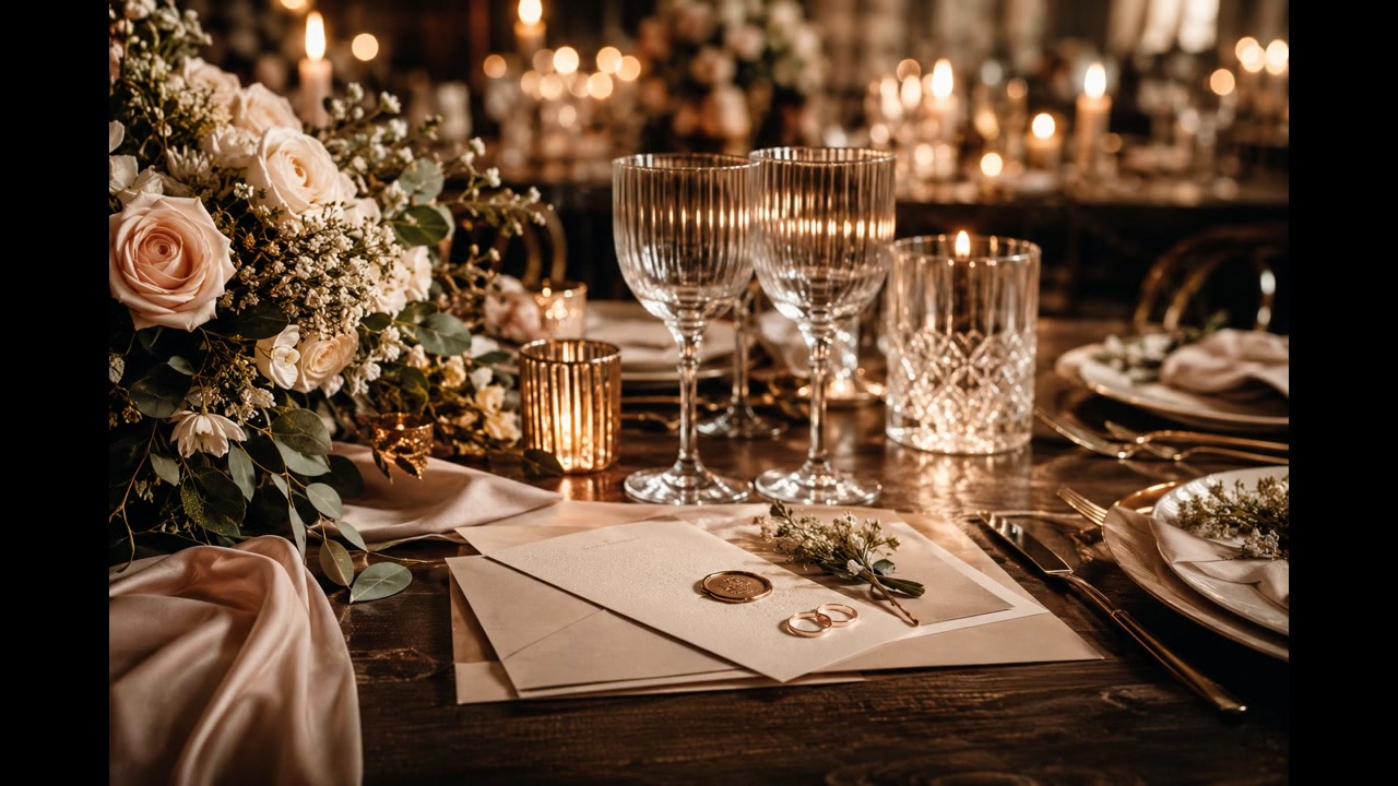 Detalle de la mesa del evento